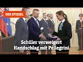 Geste des Protests: Slowakischer Schüler brüskiert Präsident Pellegrini | DER SPIEGEL