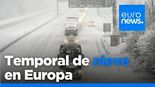 La nieve y las heladas golpean Alemania y Reino Unido, donde se han cerrado varios aeropuertos