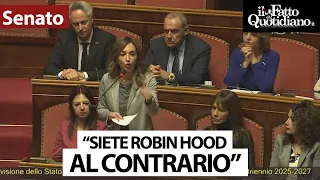 M5s vs governo: &quot;Siete dei Robin Hood al contrario, togliete a chi ha poco per dare ai ricchi&quot;