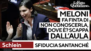 Santanché, Schlein attacca: &quot;Meloni fa finta di non conoscerla. Dov&#39;è la premier? Di nuovo in fuga&quot;