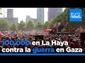 Histórica marcha en La Haya: más de 100.000 personas exigen fin de ofensiva israelí en Gaza