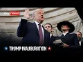 Donald Trump sworn in as US president - Sky News coverage