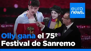 El joven cantante Olly triunfa en la 75ª edición del Festival de San Remo