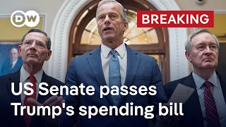 US Senate approves Trump&#39;s spending bill in narrow vote | DW News