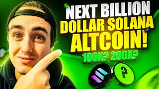 SOLANA Best Solana Meme Coin To Buy Today!! The Next Billion Dollar Solana Meme Coin!!