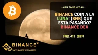 BINANCE COIN Binance coin a la luna! (BNB) que esta pasando? Binance DEX