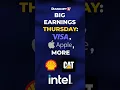 Big Earnings Thursday: Visa, Apple, More