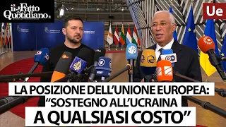 Costa a Zelensky: &quot;Sostegno all&#39;Ucraina a qualsiasi costo. Un giorno entrerete nell&#39;Unione europea&quot;