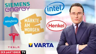 SIEMENS ENERGY AG NA O.N. Märkte am Morgen: Intel, Salesforce, Tesla, Siemens Energy, Henkel, Varta