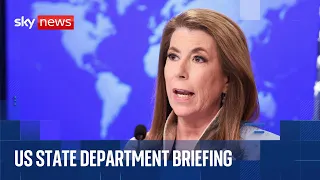 US State Department briefing amid Middle East conflict