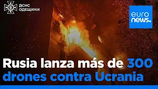 Rusia lanza más de 300 drones y 30 misiles contra Ucrania en un ataque masivo