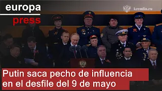 Putin saca pecho de influencia en un desfile del 9 de mayo con presencia de líderes mundiales