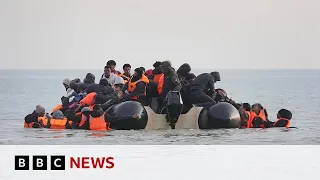 Small boat crossings to UK in first half of year up 48%, figures show | BBC News
