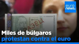 Miles de manifestantes protestan en Bulgaria contra el euro y en defensa del lev búlgaro