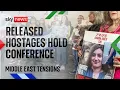 ROME RESOURCES ORD 0.1P - Watch live: Released Hamas hostages hold a news conference in Rome after a meeting with Pope Francis