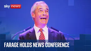 Nigel Farage unveils new Reform UK chairman at news conference