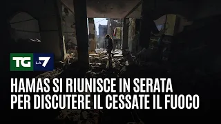 Hamas si riunisce in serata per discutere il cessate il fuoco