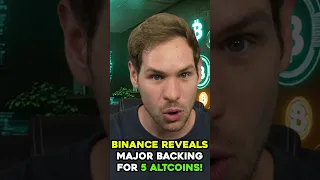 Binance Reveals Major Backing for 5 Altcoins! #shorts
