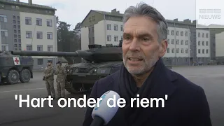 Schoof brengt bezoek aan Nederlandse militairen in Litouwen