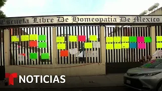 Vecinos protestan contra la instalación de un albergue para migrantes en Ciudad de México