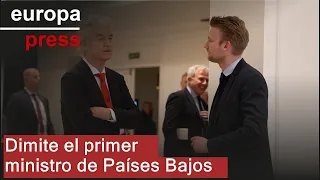 Dimite el primer ministro de Países Bajos tras abandonar la ultraderecha la coalición