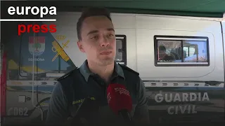 La Guardia Civil desaloja la urbanización de Calipo-Fado durante el incendio de Méntrida