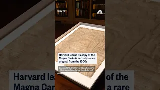 Harvard learns its copy of the Magna Carta is actually a rare original from the 1300s