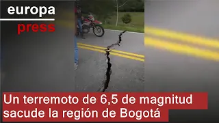 Un terremoto de 6,5 de magnitud sacude la región de Bogotá