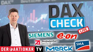 BILFINGER SE O.N. DAX-Check LIVE: Adesso, Bilfinger, Cewe, E.ON, K+S, Merck, ProSieben, Siemens, SMA, Telekom &amp; Co.