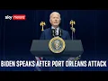 US President Joe Biden holds news conference following Port Orleans attack - Watch in full