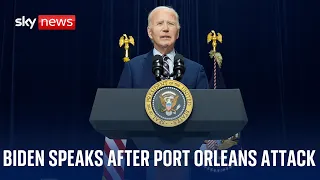 JOE US President Joe Biden holds news conference following Port Orleans attack - Watch in full