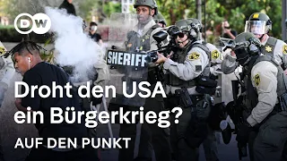 Militär auf den Straßen von LA: Droht den USA ein Bürgerkrieg? | Auf den Punkt