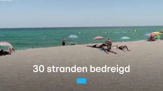 Zo krimpt het strand van Barcelona | RTL Nieuws
