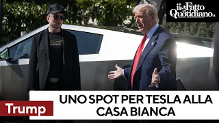 TESLA INC. Lo spot di Trump per Tesla alla Casa Bianca: &quot;Prodotto fantastico, Musk un patriota&quot;