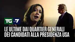 GENERALI Le ultime dai quartier generali dei candidati alla presidenza USA