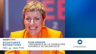 Desayuno Deportivo Europa Press con Elisa Aguilar,presidenta de la Federación Española de Baloncesto