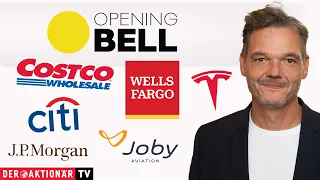 COSTCO WHOLESALE Opening Bell: Wells Fargo, JPMorgan, Citigroup, Tesla, Costco, Joby Aviation