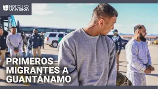 Imágenes de la llegada del primer grupo de migrantes indocumentados a Guantánamo