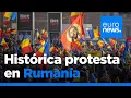 Decenas de miles de personas protestan en Rumanía contra la anulación de la carrera presidencial