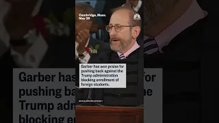 Harvard president receives standing ovation during commencement
