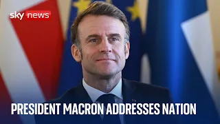 Emmanuel Macron warns of &#39;Russian threat&#39; in televised address