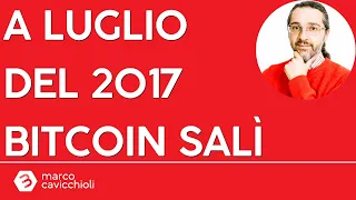 BITCOIN A luglio il prezzo di Bitcoin salì (nel 2017)