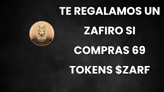 IG TOKEN 👉 Token ZAFIRO (ZARF) 👉 Precio ZARF:  100 USDT 👉 Precio RECOMPRA 300 USDT  👉 REGALO #zafiro