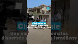 Cisjordanie: une visite de diplomates dispersée par des tirs israéliens • FRANCE 24