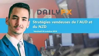 AUD/NZD Stratégies vendeuses de l'AUD et du NZD