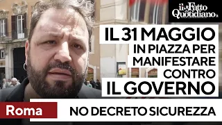 Rete No Decreti Sicurezza: &quot;31 Maggio in piazza per la più grande manifestazione contro il governo&quot;
