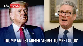 Donald Trump and Sir Keir Starmer speak on phone and &#39;agree to meet soon&#39;