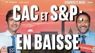 CAC40 INDEX CAC40 et S&amp;P500 : En baisse