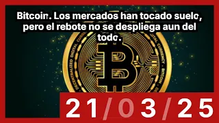 BITCOIN Bitcoin. Los mercados han tocado suelo, pero el rebote no se despliega aun del todo.