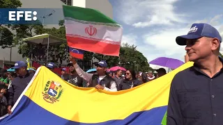 El chavismo marcha a favor de Irán y Palestina y señala como nazi a Netanyahu